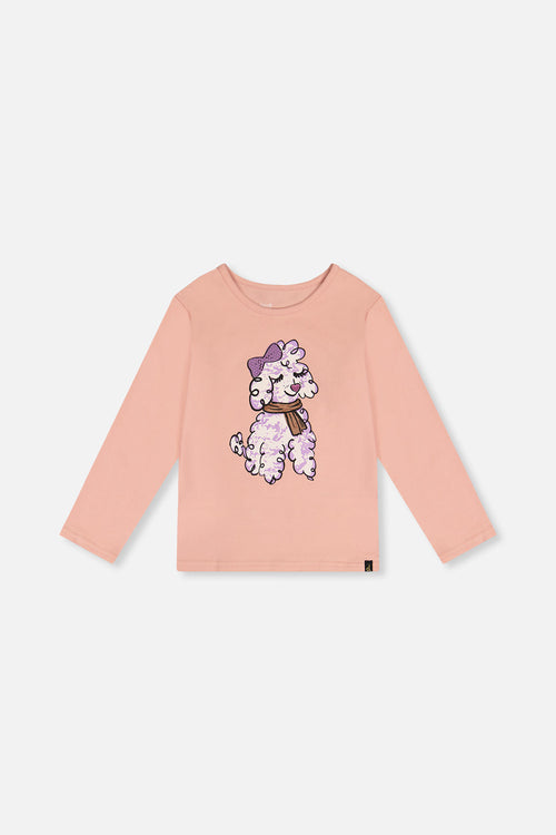 Long Sleeve Organic Cotton T-Shirt Pink - J20I70_08100
