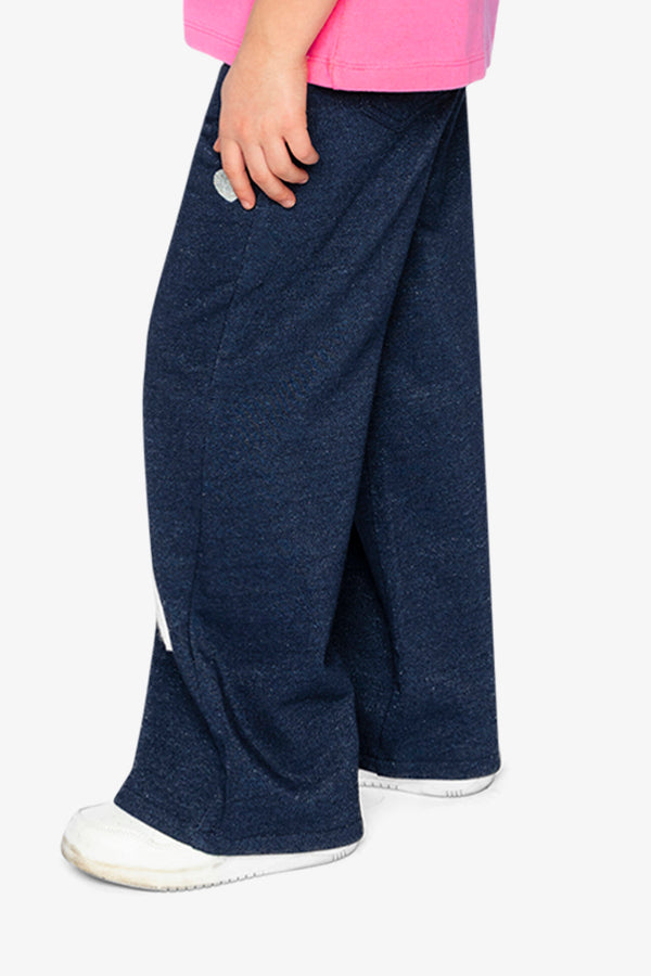 French Terry Pant Navy Blue Denim - J20J20_01230