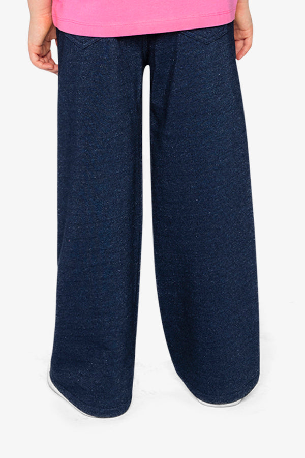 French Terry Pant Navy Blue Denim - J20J20_01230