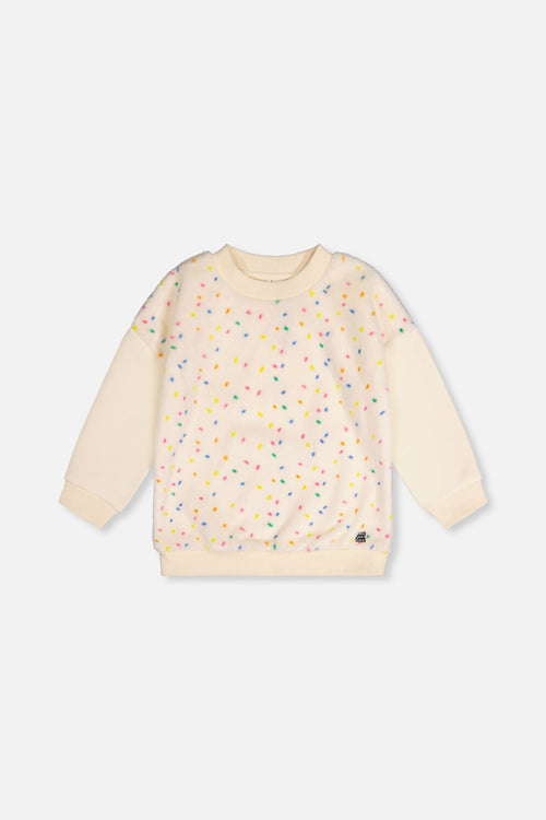 Bi-Material Sweater Off-White - J20J32_01010