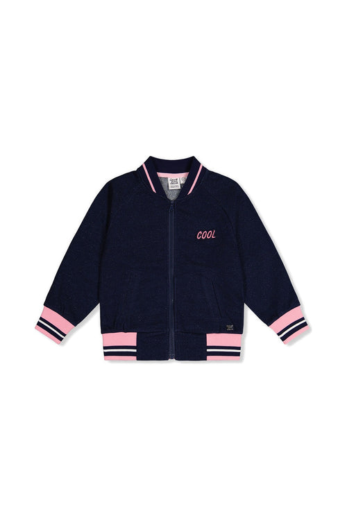 French Terry Jacket Navy Blue Denim - J20J50_01230