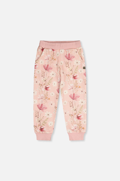 Sweatpants Pink Printed Flowers - J20K20_2J301