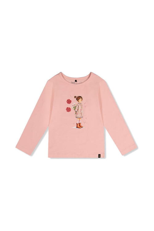 Organic Cotton Jersey T-Shirt Pale Dusty Pink - J20K70_06220