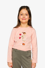 Organic Cotton Jersey T-Shirt Pale Dusty Pink - J20K70_06220