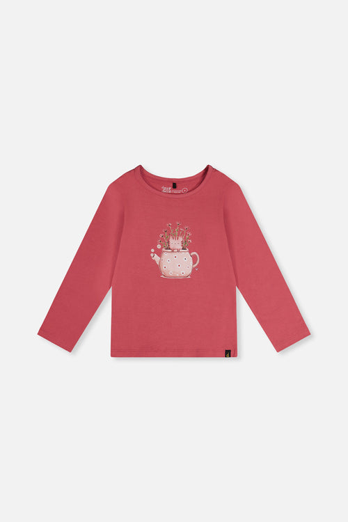 Organic Cotton Jersey T-Shirt Raspberry Pink - J20K70_06930