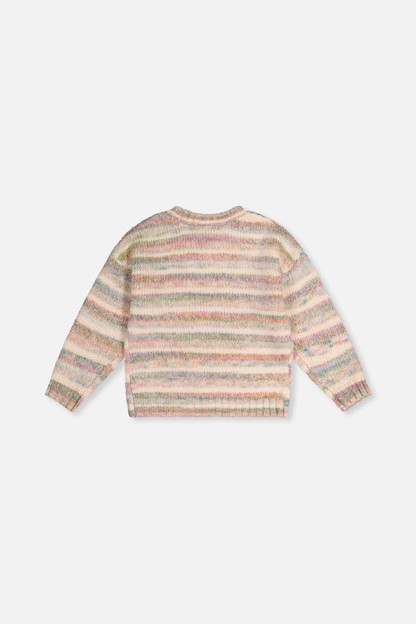 Knitted Cardigan Mauve And Blue Knitwear - J20KT31_2J310