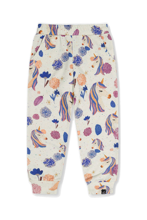 Sweatpants Beige Unicorn Print - J20L21_2J290