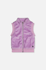 Faux Fur Sleeveless Vest Violet - J20L33_05150