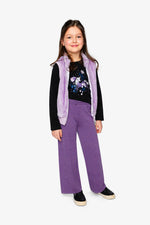 Faux Fur Sleeveless Vest Violet - J20L33_05150
