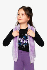 Faux Fur Sleeveless Vest Violet - J20L33_05150