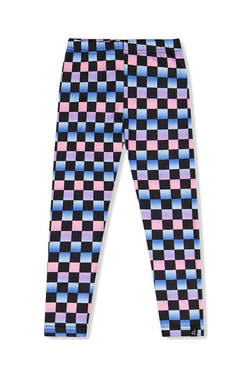 Leggings Black Checkered Print - J20L62_2J291