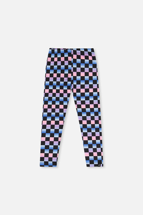 Leggings Black Checkered Print - J20L62_2J291