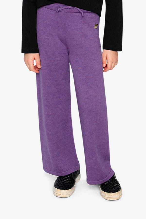 Knitted Wide Leg Pants Violet - J20LT20_05005