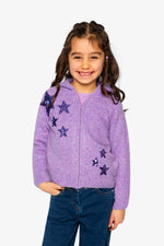 Hooded Knitted Cardigan Violet - J20LT31_05130