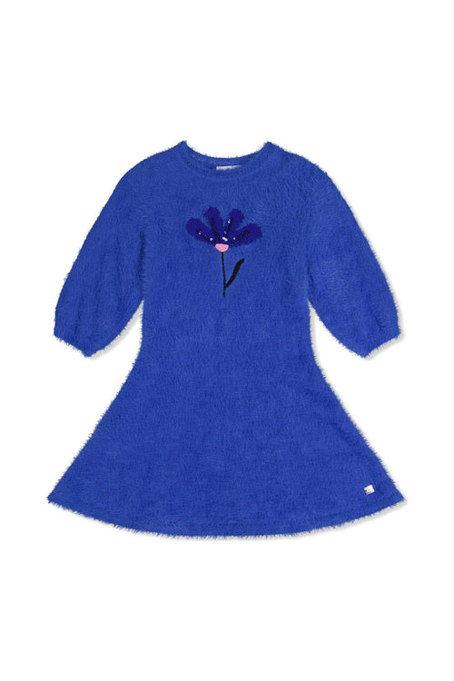 Hairy Knitted Dress Royal Blue - J20LT86_04640