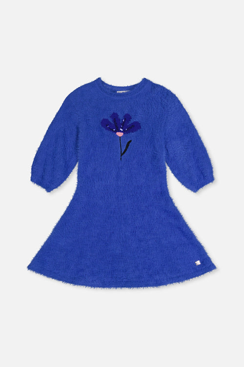 Hairy Knitted Dress Royal Blue - J20LT86_04640