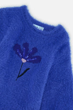 Hairy Knitted Dress Royal Blue - J20LT86_04640