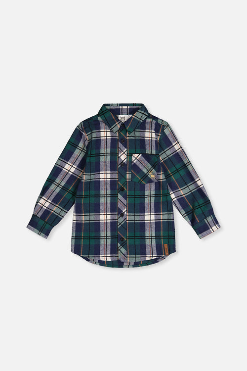 Plaid Shirt Blue And Green - J20OB16_2J314