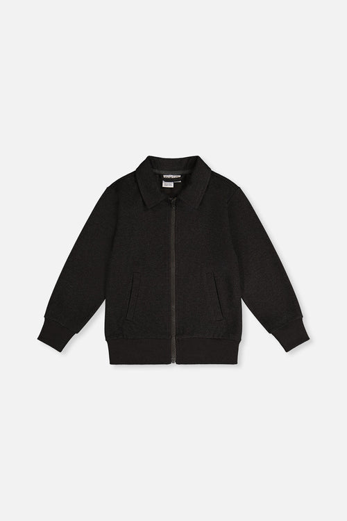 Front Zip Jacket Black - J20OB50_09990