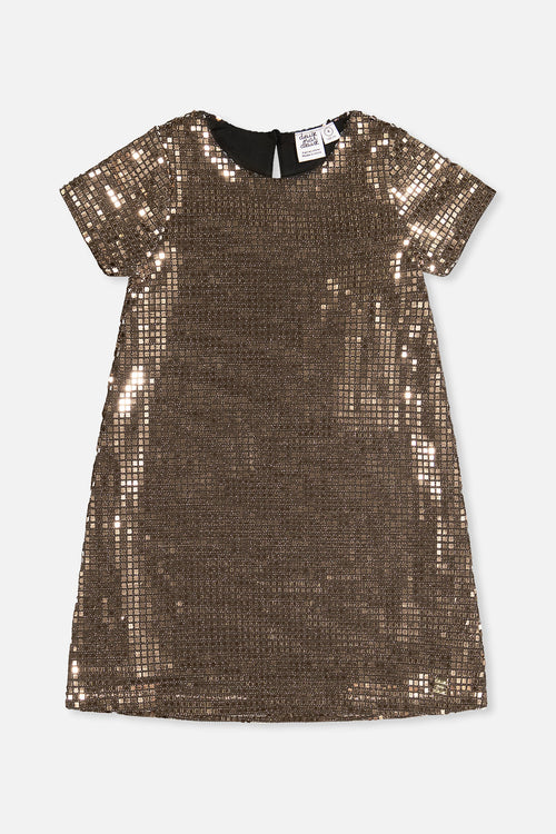 Short Sleeve A Line Dress Beige - J20OG92_01160