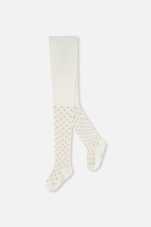 Knit Heart Tights Off-White - J20OGT_01010