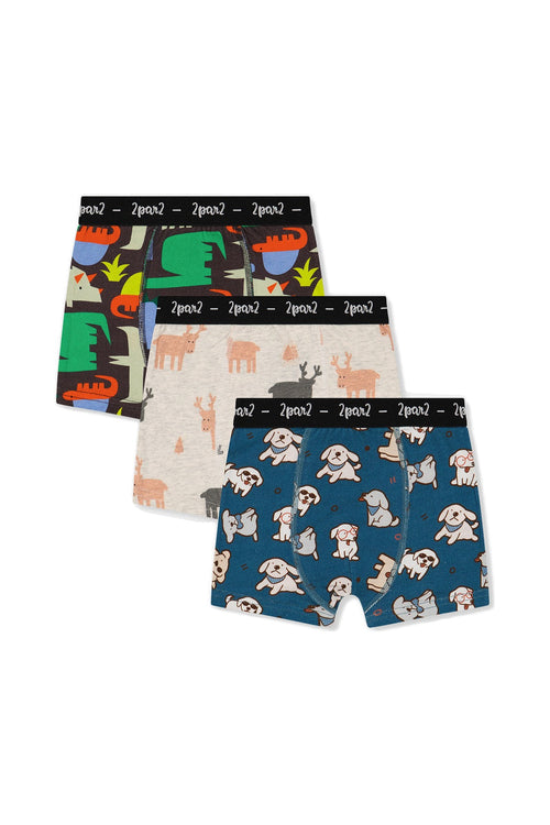 Boxershorts, 3er-Pack mit Tiermotiven