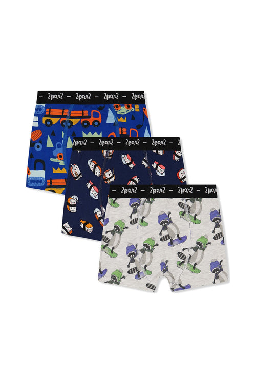 Boxer-Set mit 3 lustigen Mustern