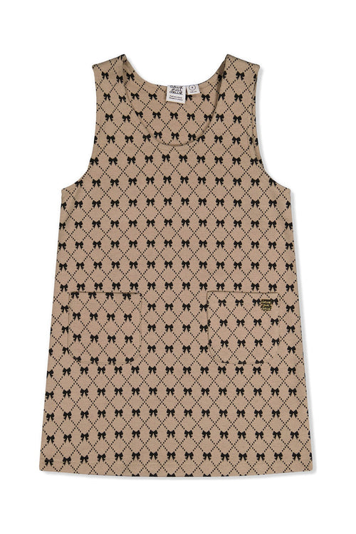 Jumper Beige Bow Tie Print - J20Q40_2J306