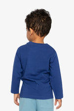 Baby Long Sleeve Organic Cotton T-Shirt Blue - J20S70B_04800