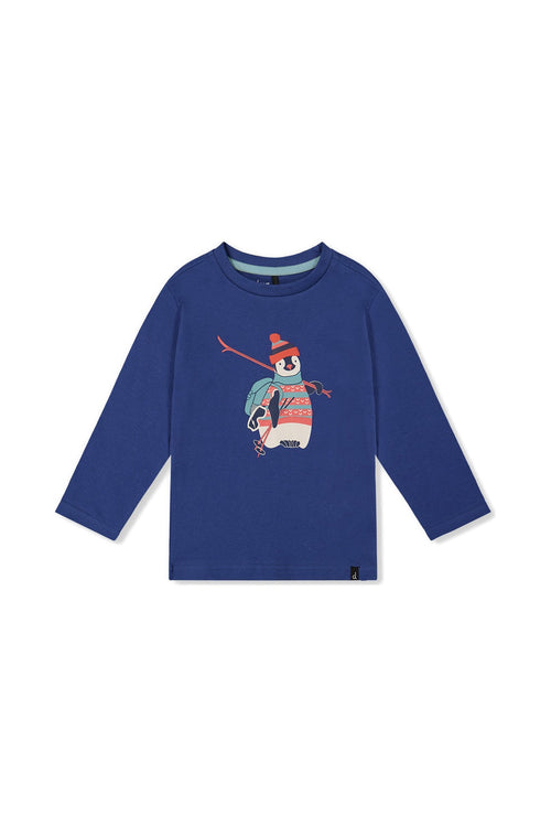 Long Sleeve Organic Cotton T-Shirt Blue - J20S70_04800