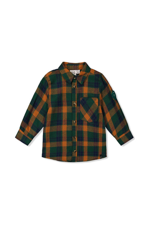 Plaid Shirt Orange, Blue And Green - J20T15_2J264