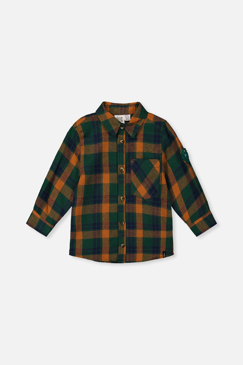 Plaid Shirt Orange, Blue And Green - J20T15_2J264