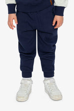 Fleece Sweatpants With Pockets Dark Blue - J20U21_04810