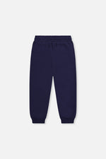 Fleece Sweatpants With Pockets Dark Blue - J20U21_04810