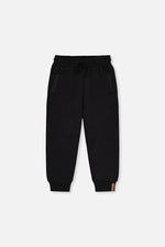 Fleece Sweatpants With Pockets Black - J20U21_09990
