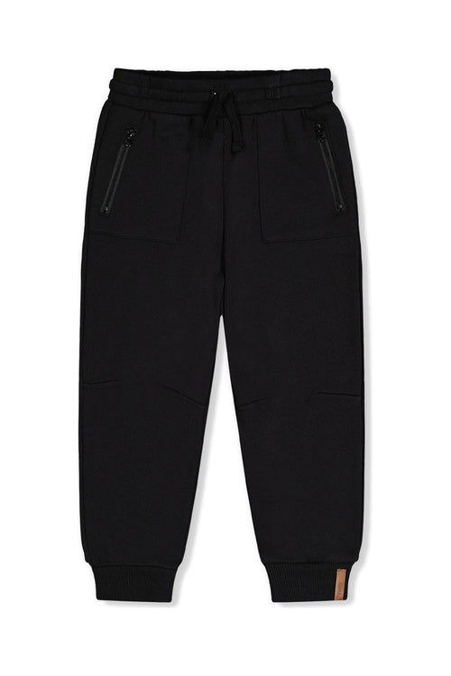Fleece Sweatpants With Pockets Black - J20U21_09990
