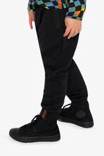 Fleece Sweatpants With Pockets Black - J20U21_09990