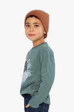 Long Sleeve T-Shirt Turquoise - J20U71_03750
