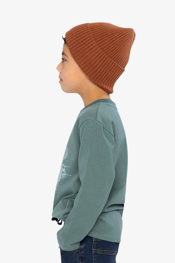Long Sleeve T-Shirt Turquoise - J20U71_03750