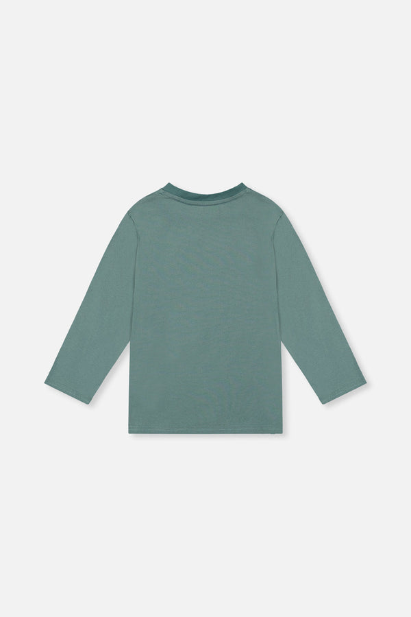Long Sleeve T-Shirt Turquoise - J20U71_03750