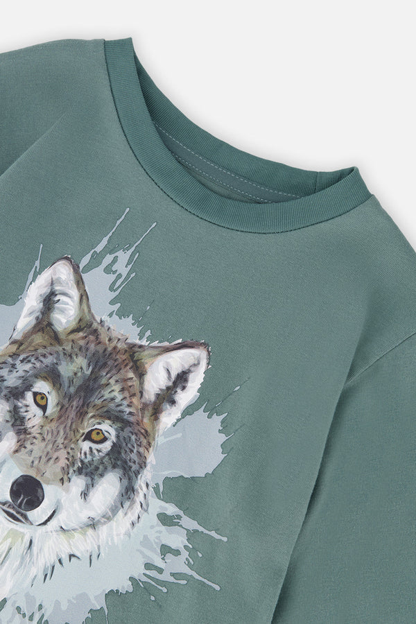 Long Sleeve T-Shirt Turquoise - J20U71_03750