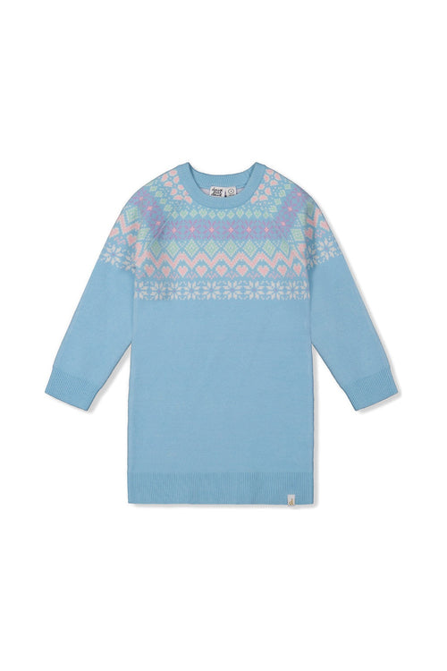 Strickkleid Hellblau