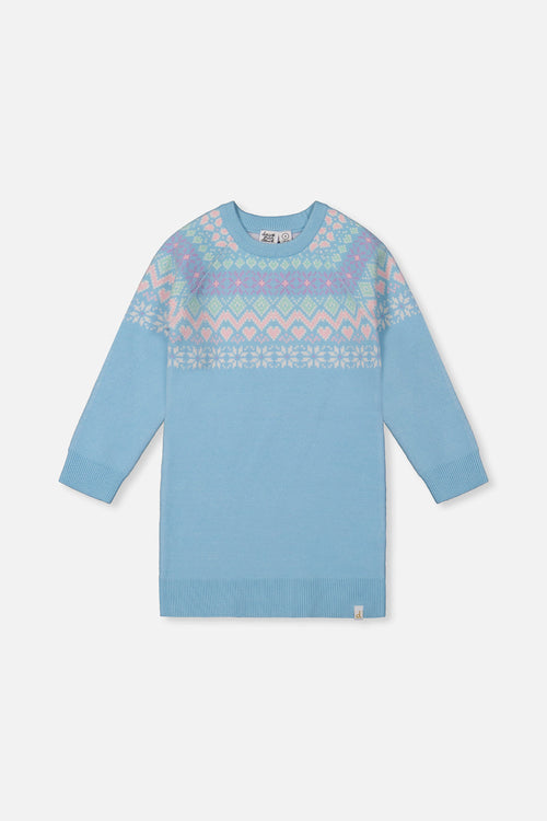 Knit Dress Light Blue