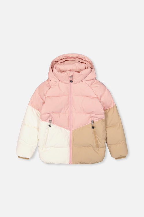 Color-Block Winter Jacket Pale Dusty Pink - J20W57_06220