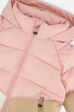 Color-Block Winter Jacket Pale Dusty Pink - J20W57_06220