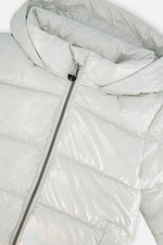Winter Puffy Jacket White Glitter - J20W58_2J013