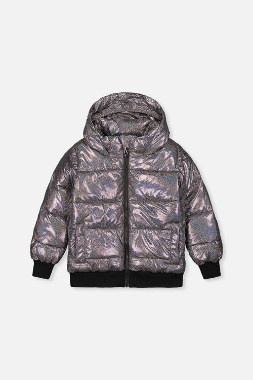 Winter Puffy Jacket Black Glitter - J20W58_2J014