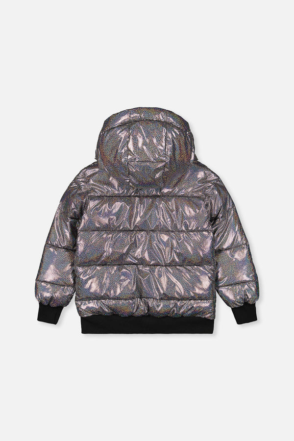 Winter Puffy Jacket Black Glitter - J20W58_2J014