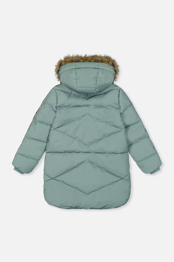 Long Winter Puffer Coat Sage Green - J20W59_03200