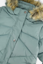 Long Winter Puffer Coat Sage Green - J20W59_03200